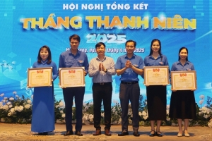 Tỉnh đoàn Hải Dương khen thưởng nhiều tập thể, cá nhân tiêu biểu