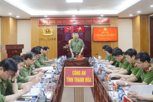 Công an Thanh Hóa giao ban công tác Công an tháng 3/2025