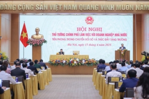 Thủ tướng làm việc với doanh nghiệp Nhà nước về chuyển đổi số, thúc đẩy tăng trưởng