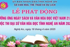 Nghệ An lan tỏa văn hóa đọc qua chuỗi sự kiện chào mừng Ngày Sách Việt Nam năm 2025