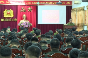 Khai giảng lớp huấn luyện thứ Nhất năm 2025 Trung đoàn Cảnh sát cơ động dự bị chiến đấu