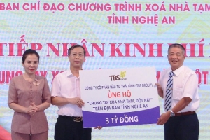 TBS Group hỗ trợ Nghệ An xây dựng 100 căn nhà cho người dân có hoàn cảnh khó khăn