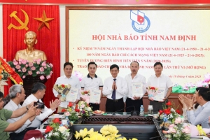Tạp chí Thương hiệu và Công luận đoạt giải C giải báo chí Hội Nhà báo tỉnh Nam Định