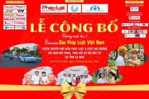 Chương trình carvan Tuyên truyền phổ biến pháp luật và ATGT học đường mùa 3 được tổ chức tại Cà Mau