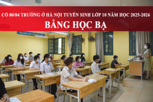 Có 80/84 trường ở Hà Nội tuyển sinh lớp 10 năm học 2025-2026 bằng học bạ