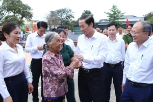 Chủ tịch UBND tỉnh Thanh Hóa dự hội nghị lấy ý kiến Nhân dân về việc sắp xếp đơn vị hành chính cấp xã