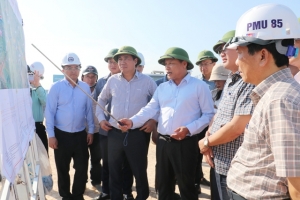 Kiểm tra tiến độ dự án cải tạo quốc lộ 46 đoạn qua huyện Nam Đàn