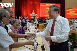 Tổng Bí thư Tô Lâm gặp mặt cán bộ lão thành cách mạng, người có công khu vực miền Nam