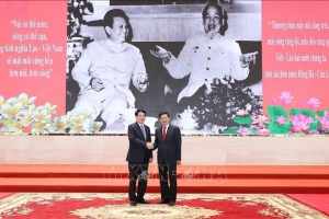 Giao lưu hữu nghị Việt - Lào: 'Tình sâu hơn nước Hồng Hà - Cửu Long'