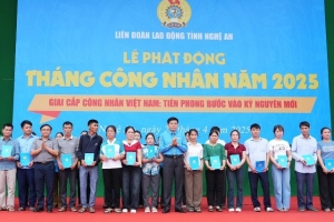 Nghệ An tổ chức lễ phát động Tháng Công nhân năm 2025