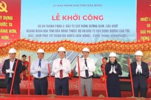 Đắk Nông: Khởi công dự án thành phần 2 cao tốc Gia Nghĩa - Chơn Thành
