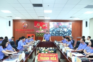 Viện KSND tỉnh Thanh Hóa tổ chức hội nghị sơ kết công tác 6 tháng đầu năm 2025