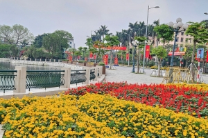 Nam Định rực rỡ cờ hoa chào mừng đại lễ 30/4 - 1/5