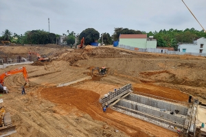 Thanh Hóa: Gấp rút xây dựng trạm bơm phục vụ sản xuất và dân sinh