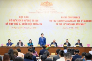 Kỳ họp thứ 9, Quốc hội khóa XV chính thức khai mạc vào sáng 5/5