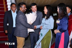Tổng thống Sri Lanka đến Hà Nội, bắt đầu thăm cấp Nhà nước đến Việt Nam