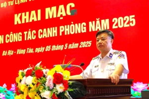 Vùng Cảnh sát biển 3 khai mạc tập huấn đóng quân canh phòng năm 2025