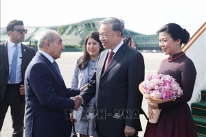 Tổng Bí thư Tô Lâm và Phu nhân bắt đầu thăm cấp Nhà nước Cộng hòa Azerbaijan