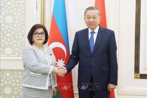 Tổng Bí thư Tô Lâm hội kiến Chủ tịch Quốc hội Azerbaijan Sahiba Gafarova
