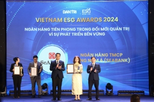 SeABank được vinh danh “Ngân hàng tiên phong trong đổi mới quản trị vì sự phát triển bền vững” tại Vietnam ESG Awards