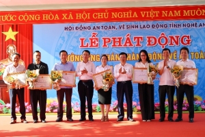 Nghệ An phát động Tháng hành động vì an toàn, vệ sinh lao động năm 2025