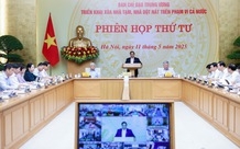 Thủ tướng chủ trì phiên họp thứ 4 về xóa nhà tạm, nhà dột nát: Phải hoàn thành 8 căn/ngày/địa phương