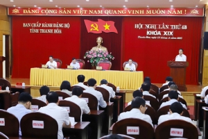 Thanh Hóa thông qua Đề án tổ chức bộ máy, biên chế đảng ủy xã, phường sau sắp xếp