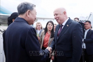 Tổng Bí thư Tô Lâm và Phu nhân bắt đầu thăm cấp Nhà nước Cộng hòa Belarus