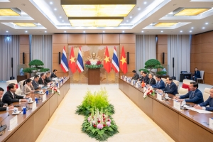Chủ tịch Quốc hội Trần Thanh Mẫn hội kiến Thủ tướng Vương quốc Thái Lan Paetongtarn Shinawatra