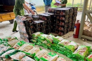 Phát hiện 29 tấn thực phẩm không rõ nguồn gốc