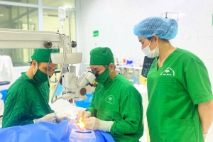 Bệnh viện Mắt Hải Phòng kịp thời cứu chữa ca tai nạn dây thép đâm xuyên mắt trái