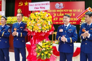 Đoàn Đặc nhiệm PCTP ma túy số 3 tổ chức thành công Đại hội Đảng bộ lần thứ V, nhiệm kỳ 2025-2030