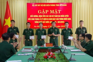 Bộ đội Biên phòng tỉnh An Giang gặp mặt biểu dương cán bộ tham gia thực hiện nhiệm vụ A50