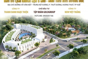 Tháng 5 - Trên công trường dự án Khu du lịch sinh thái Nhà rường 5 sao Huế