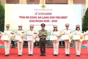 Lạng Sơn tuyên dương 12 “Phụ nữ Công an Lạng Sơn tiêu biểu” giai đoạn 2020 – 2025