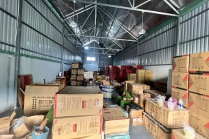 Long An phát hiện kho chứa hàng hóa không rõ nguồn gốc trị giá gần 140 triệu đồng