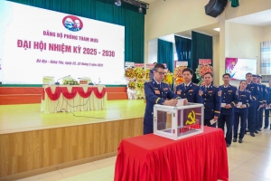 Đại hội Đảng bộ Phòng Tham mưu, Vùng Cảnh sát Biển 3 nhiệm kỳ 2025-2030 thành công tốt đẹp
