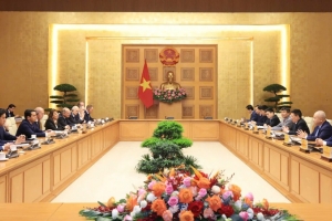 Phó Thủ tướng Hồ Đức Phớc làm việc với Đoàn doanh nghiệp Pháp