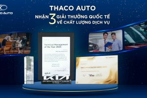 THACO AUTO nhận 3 giải thưởng quốc tế về chất lượng dịch vụ