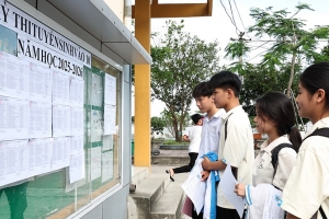 Ninh Bình: Khoảng 99% thí sinh đến làm thủ tục dự thi tuyển sinh lớp 10 THPT năm 2025- 2026