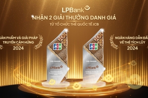 Ngân hàng Lộc Phát (LPBank) nhận cú đúp giải thưởng danh giá từ Tổ chức Thẻ quốc tế JCB
