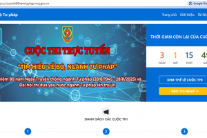 Hải Phòng: Phát động Cuộc thi trực tuyến “Tìm hiểu về Bộ, ngành Tư pháp” 