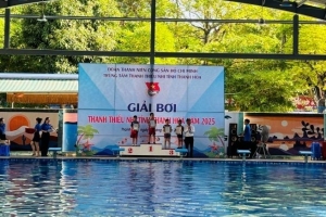 Sôi nổi giải bơi thanh thiếu nhi tỉnh Thanh Hóa