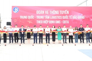 Trung tâm Logistics Quốc tế Bắc Giang đón xe thông tuyến quốc tế đầu tiên