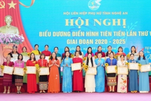 Tỏa sáng 95 điển hình phụ nữ Nghệ An trong phong trào thi đua yêu nước