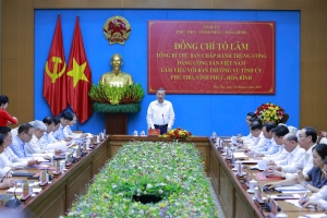 Kết quả triển khai thực hiện các Nghị quyết của Trung ương đối với 3 tỉnh Phú Thọ, Vĩnh Phúc, Hòa Bình