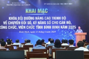 Bình Định bồi dưỡng về chuyển đổi số cho cán bộ, công chức, viên chức