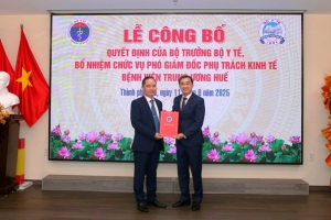 Bệnh viện Trung ương Huế - Bổ nhiệm thêm một Phó Giám đốc