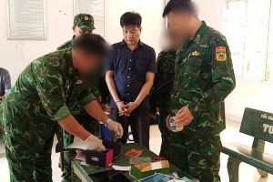 Đồn Biên phòng cửa khẩu Mỹ Quý Tây bắt giữ đối tượng tàng trữ trái phép chất ma túy