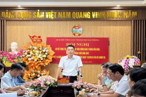 Tổng kết 10 năm thực hiện Chỉ thị 05 và sơ kết công tác Hội Nông dân Hải Phòng